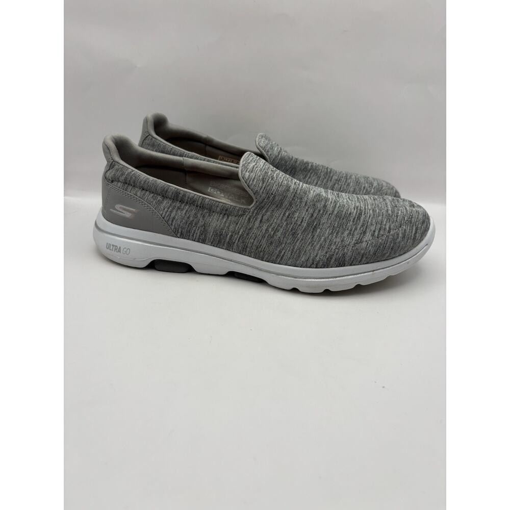 Skechers Go Walk 5 Gray Slip On Shoes Women Size 10